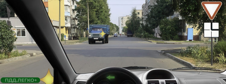 Поворот налево, встречный автомобиль, запрет