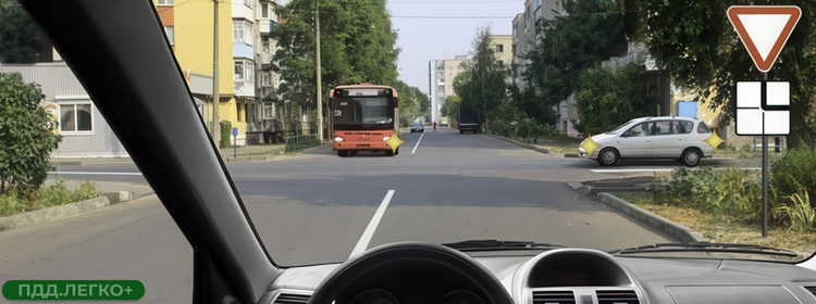 Перекрёсток, трамвай, легковой автомобиль, приоритет
