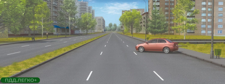 Автомобиль задом на тротуаре