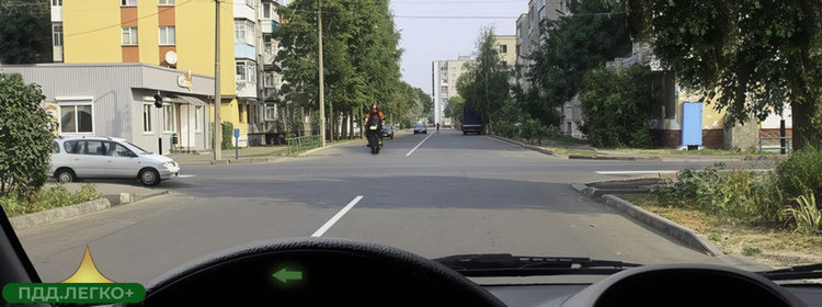 Поворот налево, уступить встречному транспорту