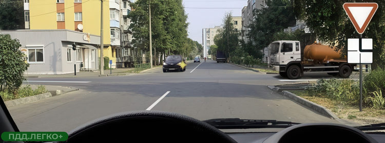Перекрёсток, главная дорога, помеха справа