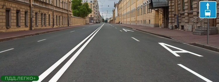 Правая полоса, движение, автомобили, разметка