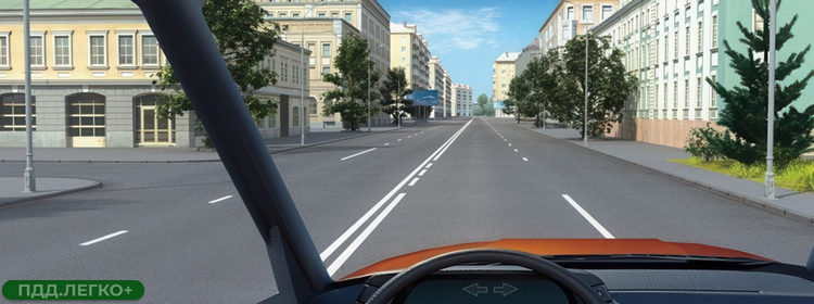 Перекрёсток, знак, разрешённые направления движения